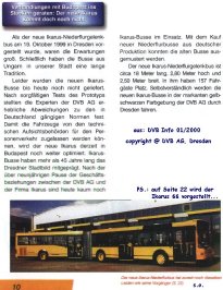 Auszug aus der Kundenzeitschrift DVB Info